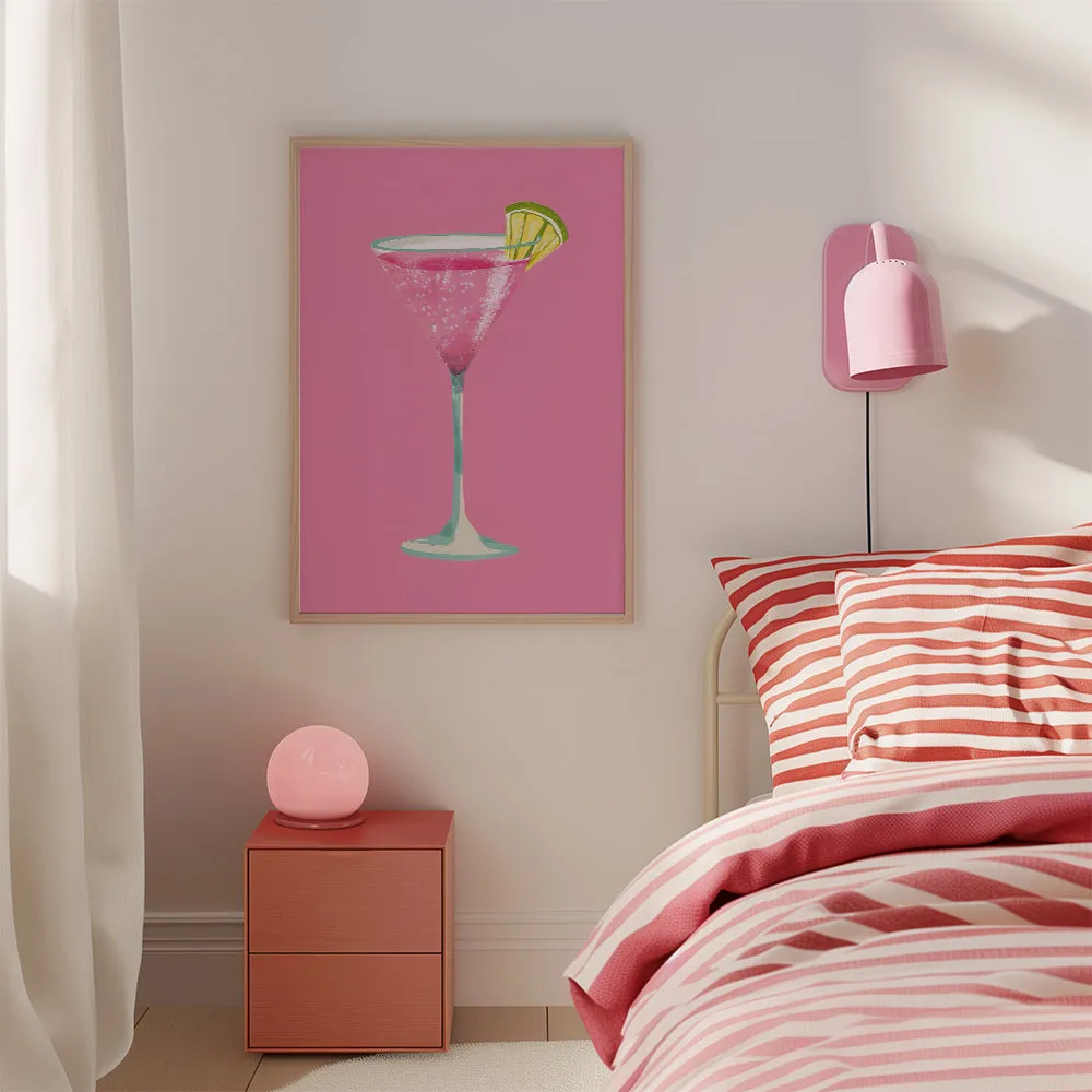 Roze Glitter Cocktail