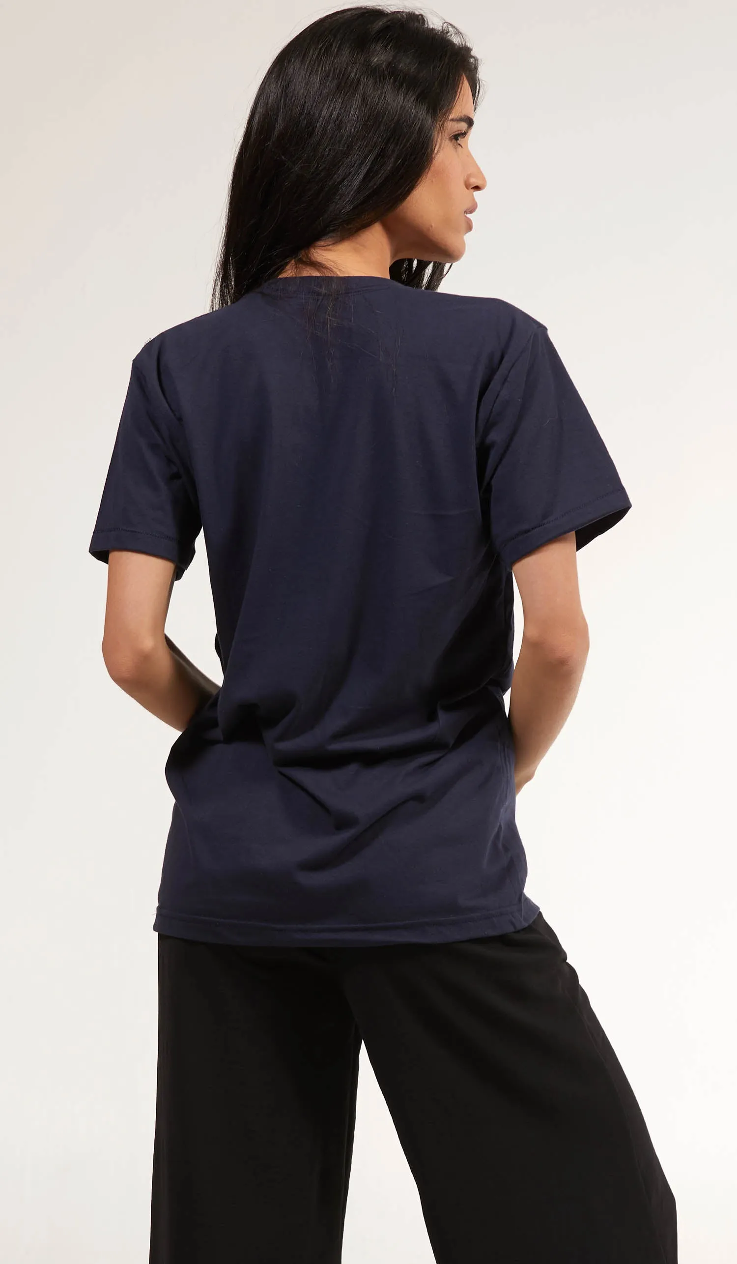 Short Sleeve Unisex T Shirt - Prism - Navy