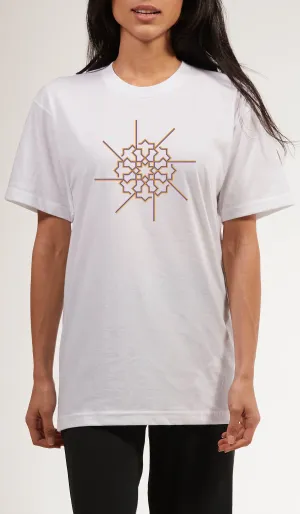 Short Sleeve Unisex T Shirt - Prism - White