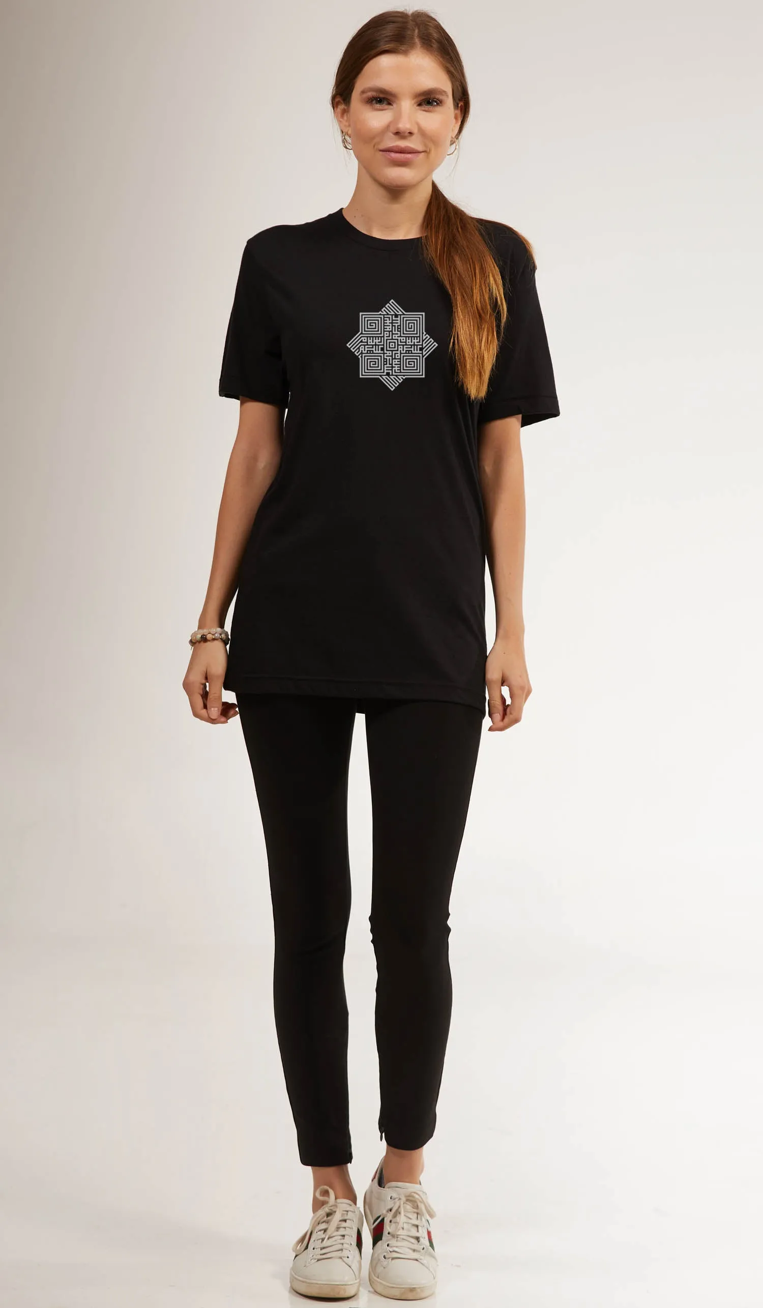 Short Sleeve Unisex T Shirt - Salam - Black