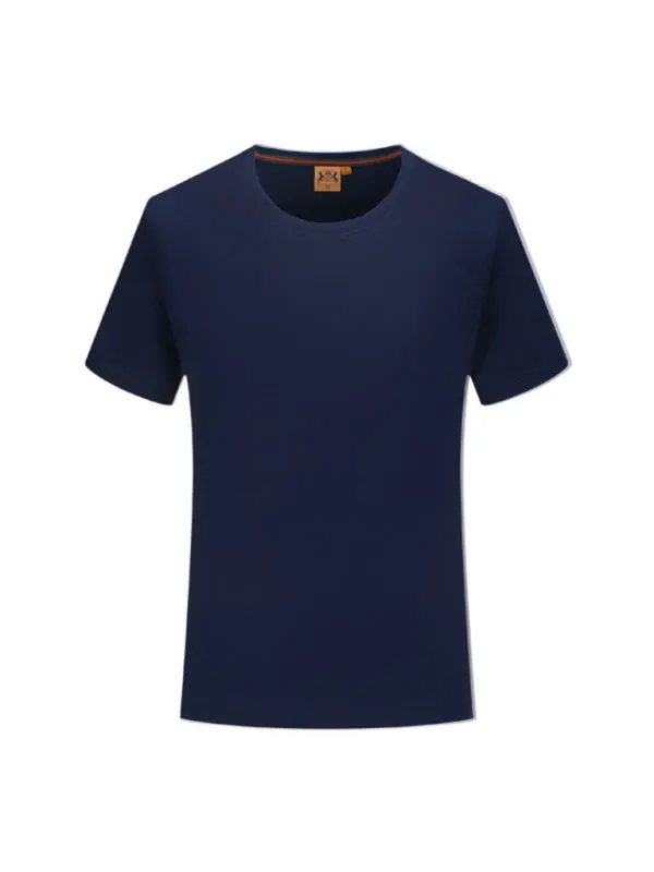 Simple, casual, solid color short-sleeved T-shirts for men and women