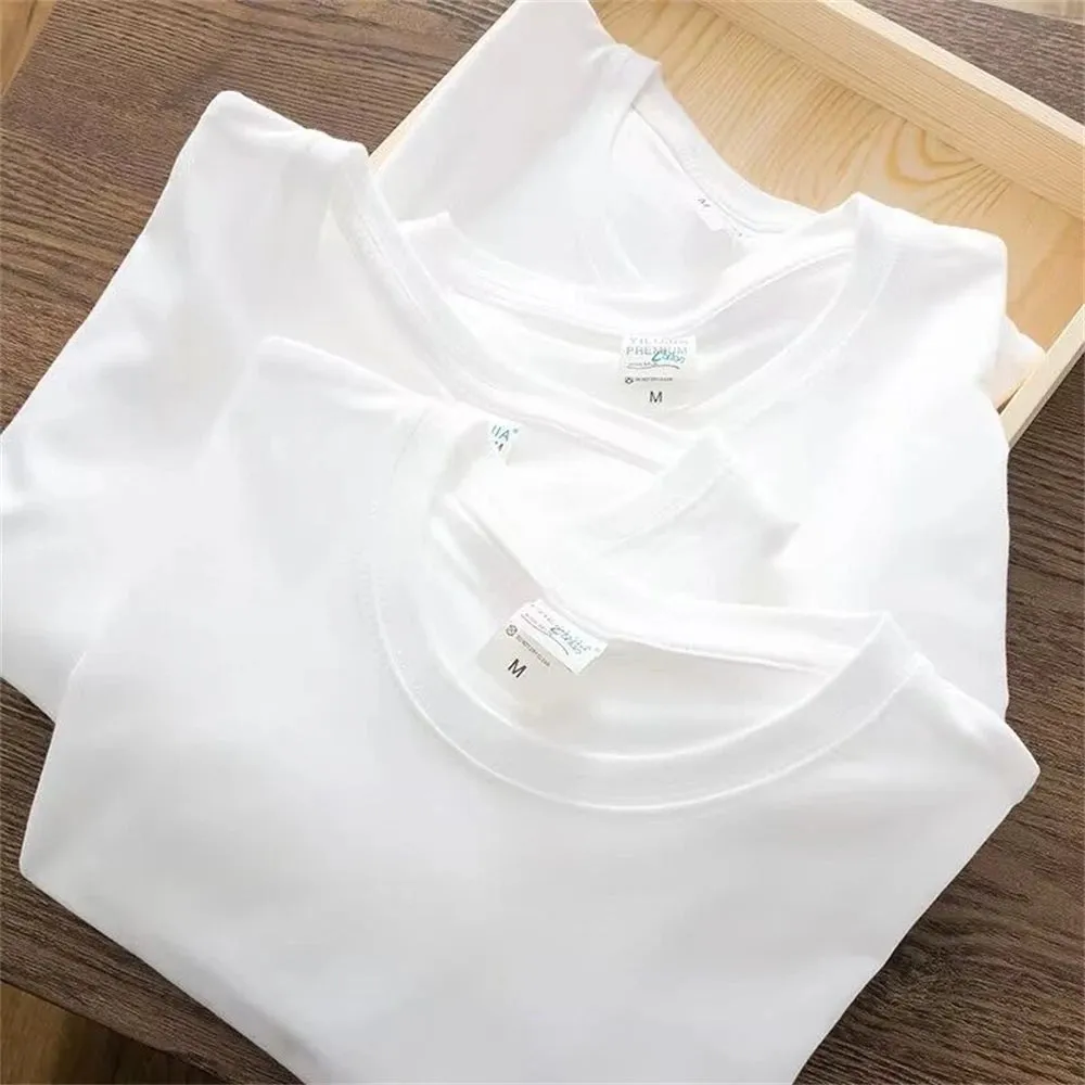 Summer Cotton Solid Color Blank T-shirts
