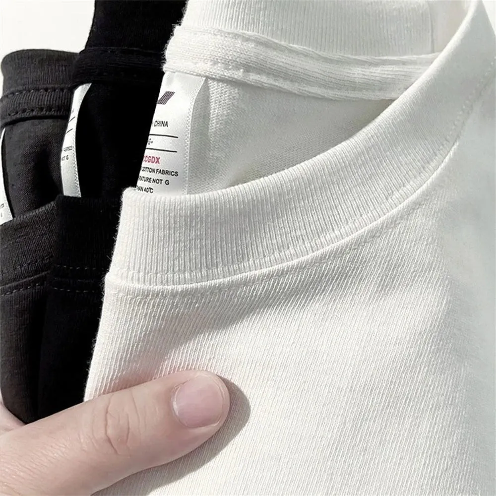 Summer Cotton Solid Color Blank T-shirts