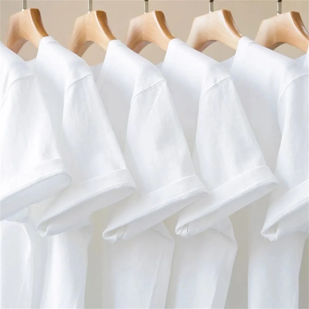 Summer Cotton Solid Color Blank T-shirts