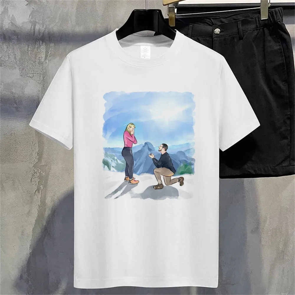 Summer Cotton Solid Color Blank T-shirts