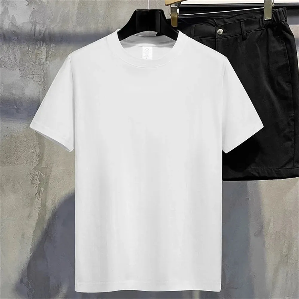 Summer Cotton Solid Color Blank T-shirts