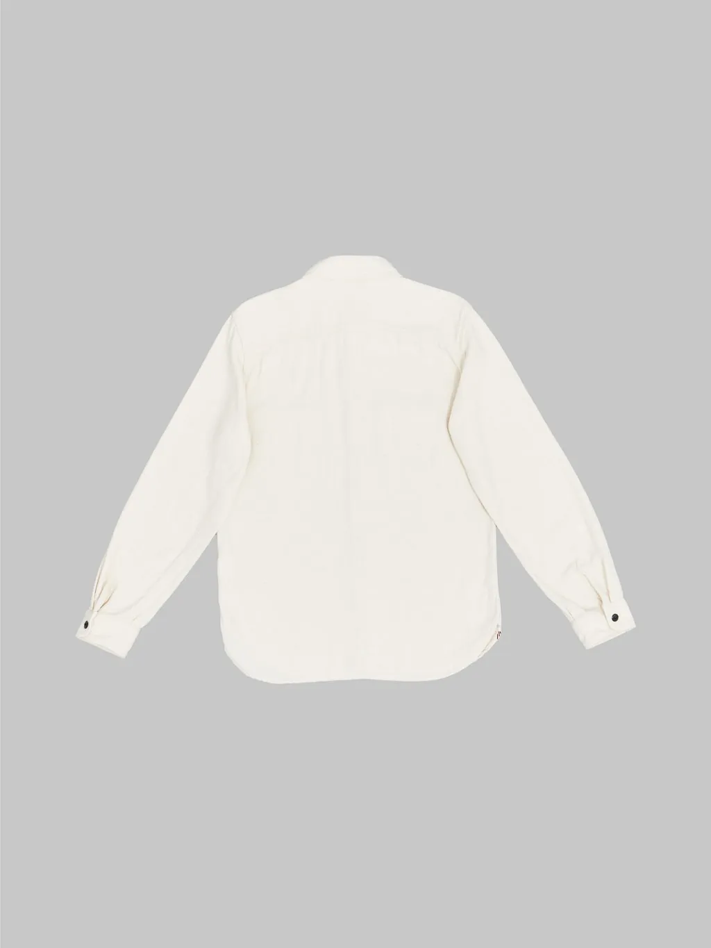 The Flat Head Twill Work Shirt Ivory