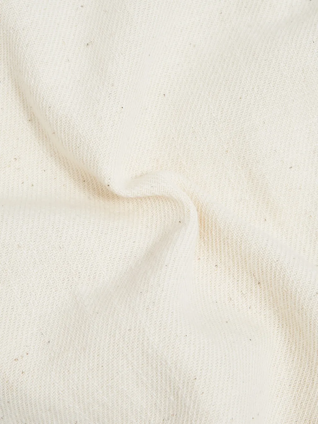 The Flat Head Twill Work Shirt Ivory