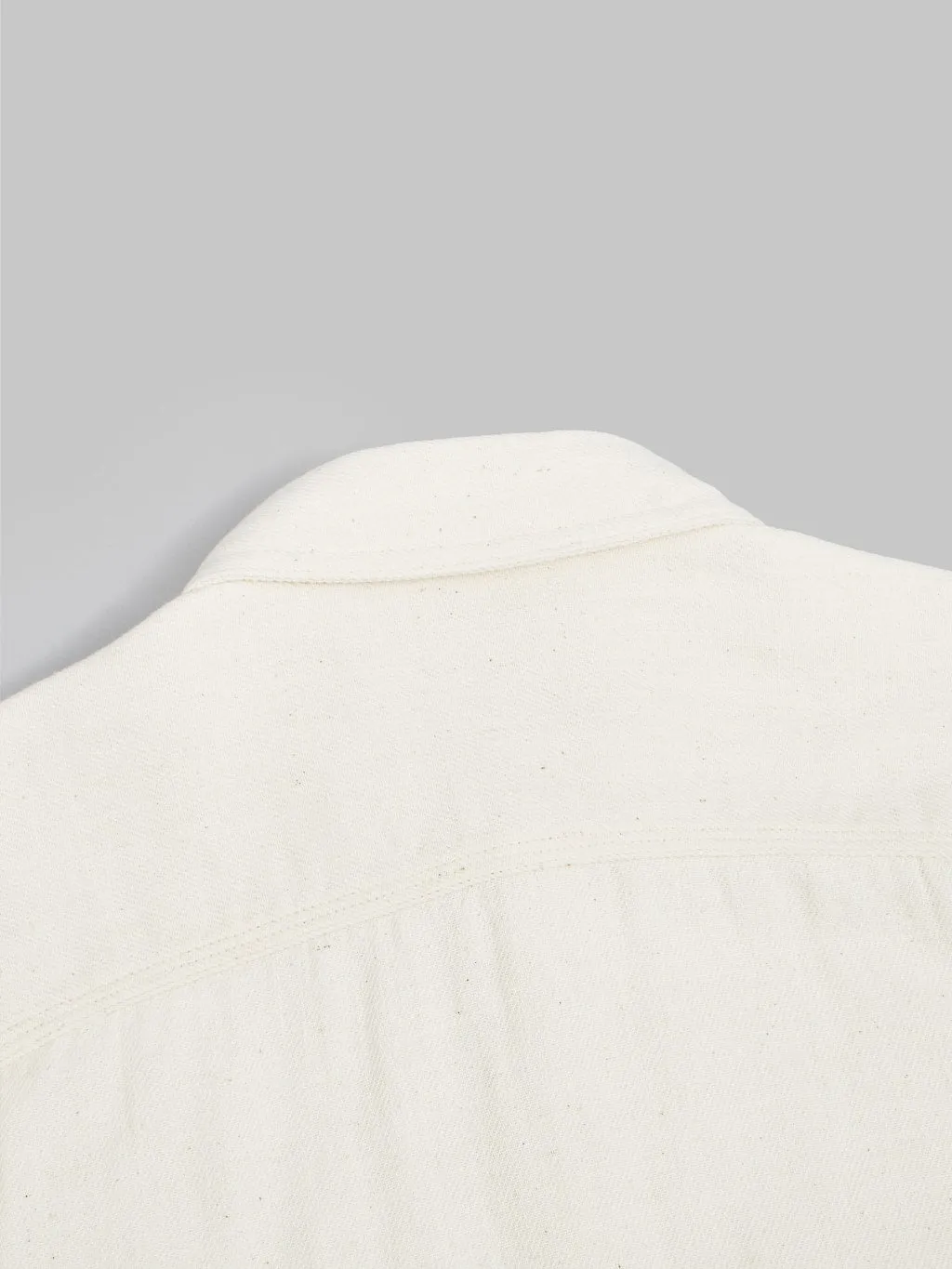 The Flat Head Twill Work Shirt Ivory