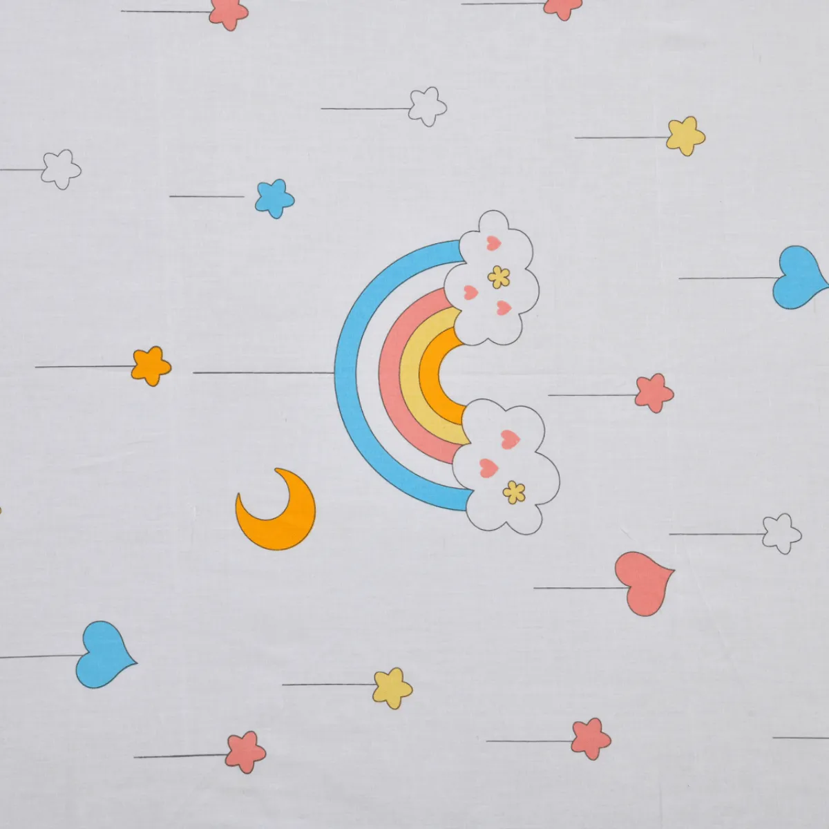 Trendy Prints Single Bedsheet for Kids, Unicorn Love