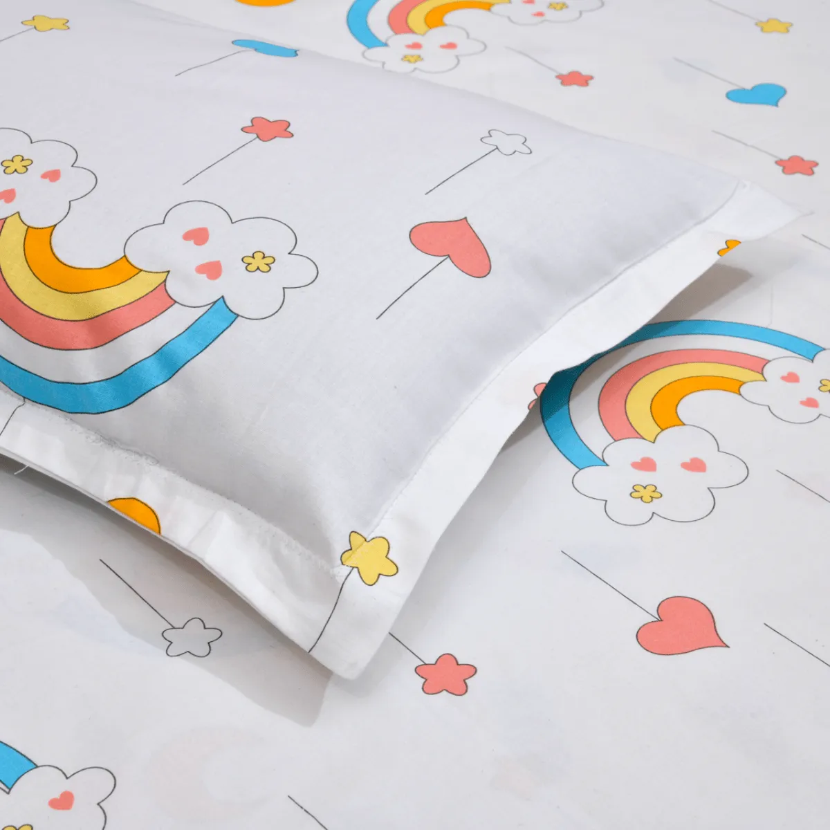 Trendy Prints Single Bedsheet for Kids, Unicorn Love