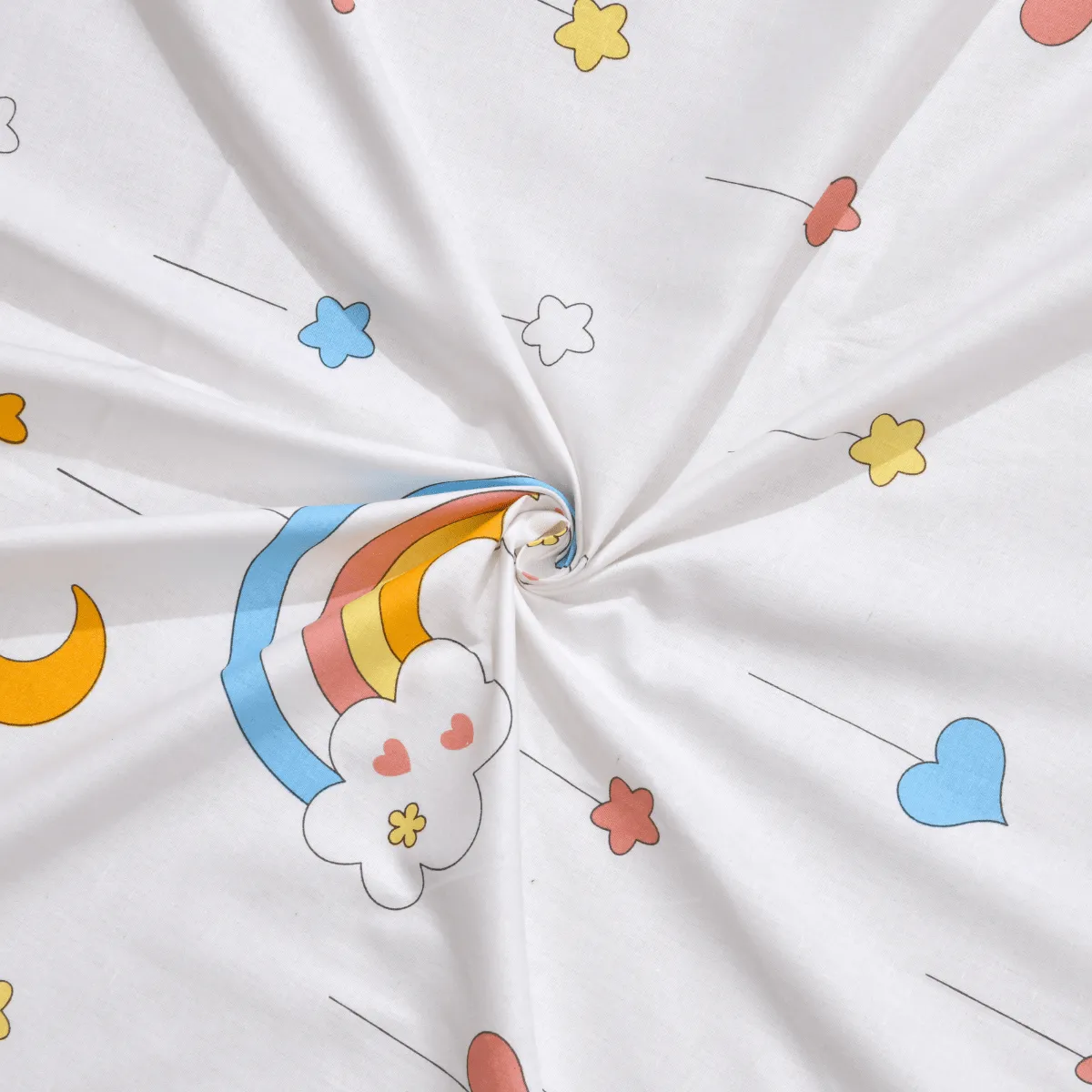 Trendy Prints Single Bedsheet for Kids, Unicorn Love