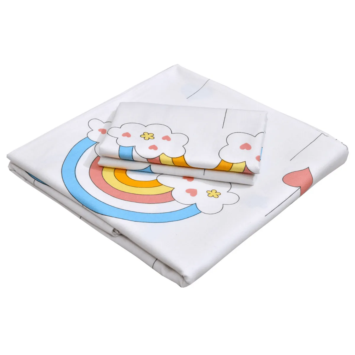 Trendy Prints Single Bedsheet for Kids, Unicorn Love