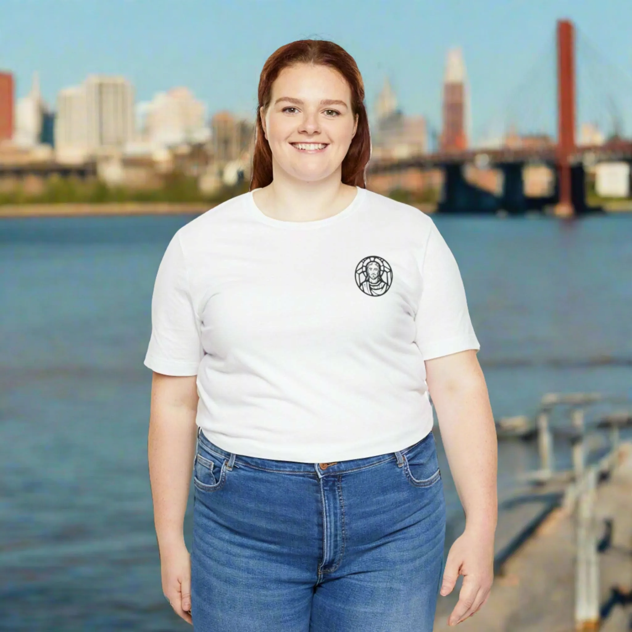 Unisex Jersey Short Sleeve Tee | Celebrate Your Faith: Jesus is Love