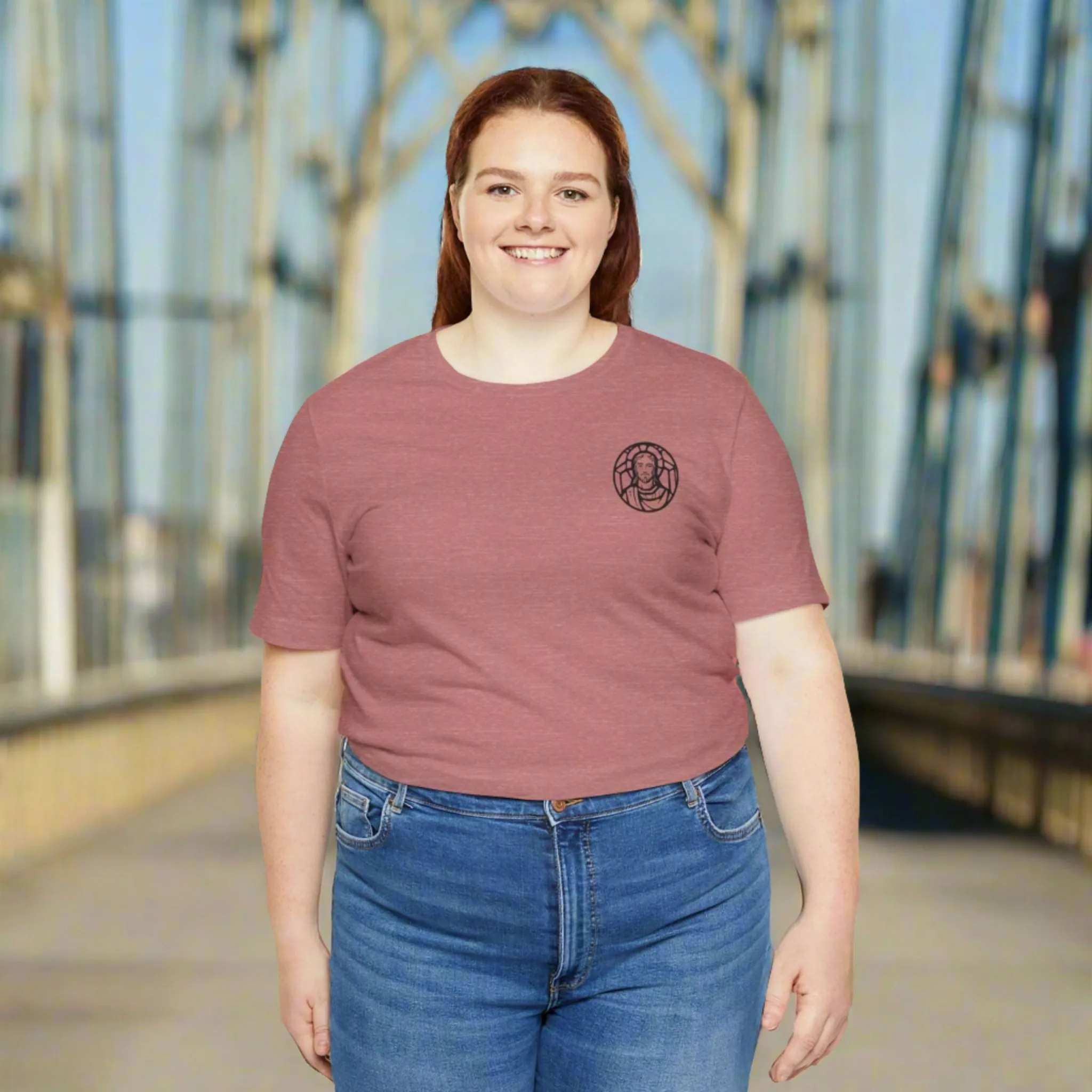 Unisex Jersey Short Sleeve Tee | Celebrate Your Faith: Jesus is Love