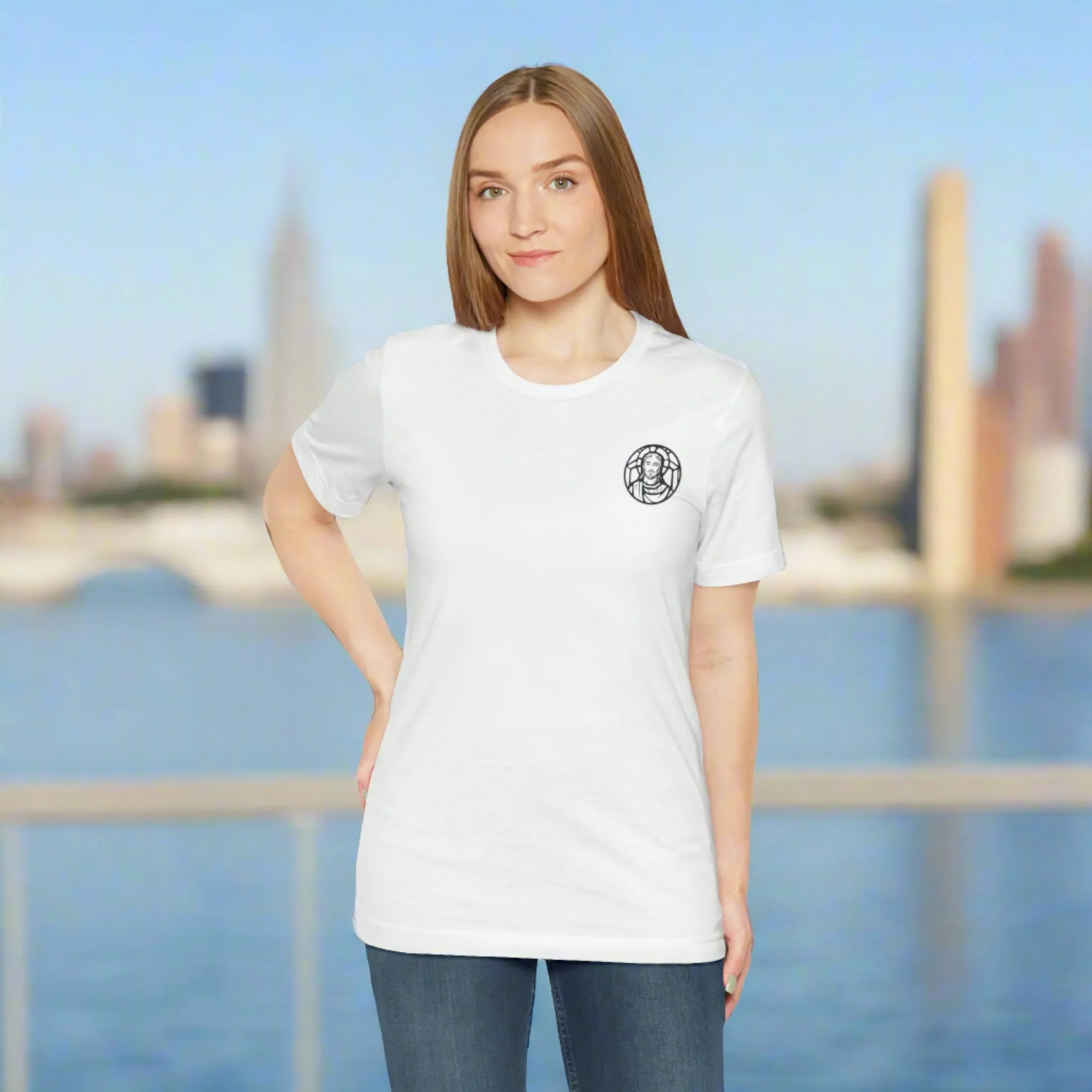 Unisex Jersey Short Sleeve Tee | Celebrate Your Faith: Jesus is Love