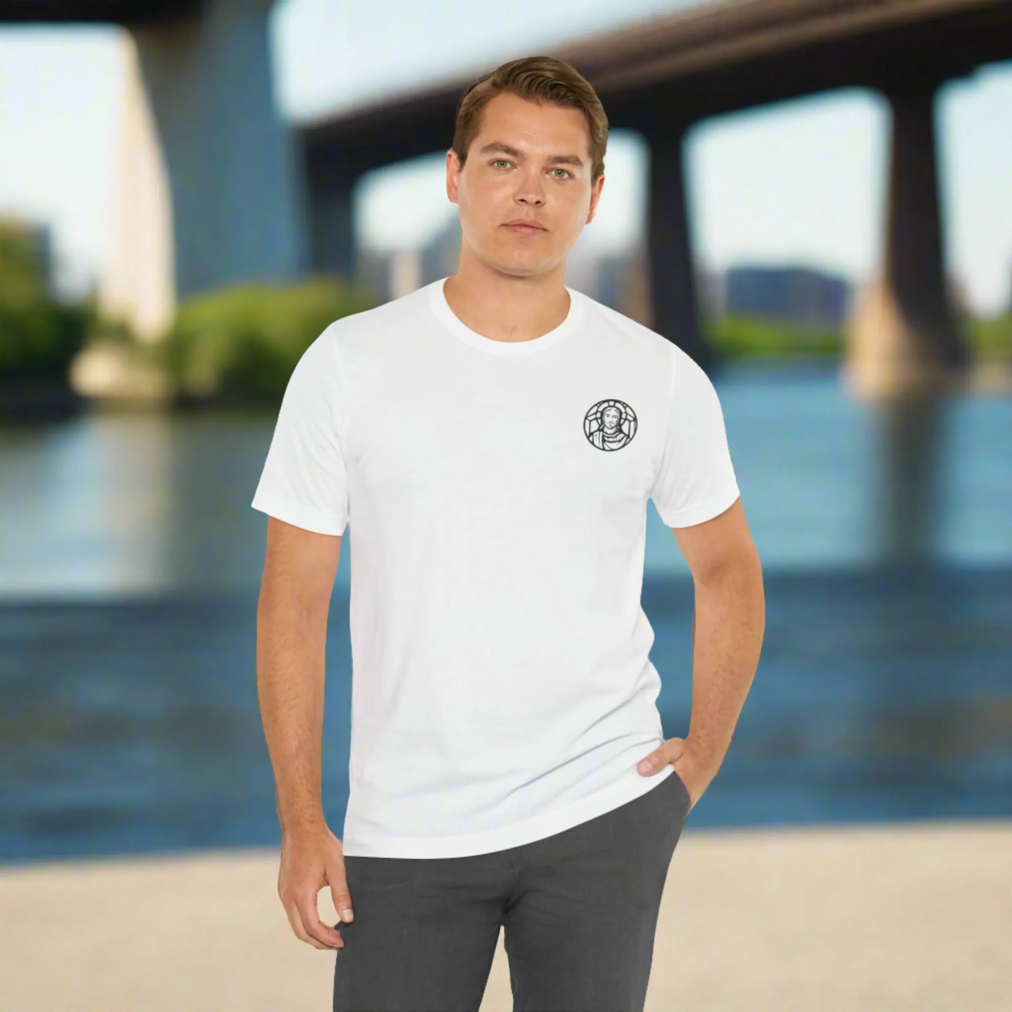 Unisex Jersey Short Sleeve Tee | Celebrate Your Faith: Jesus is Love