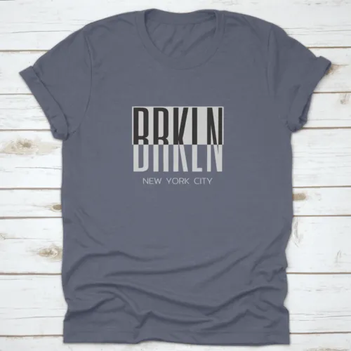 Vector Illustration On A Theme Of New York City, Brooklyn, Typography
