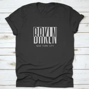 Vector Illustration On A Theme Of New York City, Brooklyn, Typography
