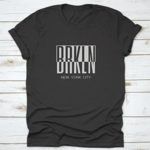 Vector Illustration On A Theme Of New York City, Brooklyn, Typography
