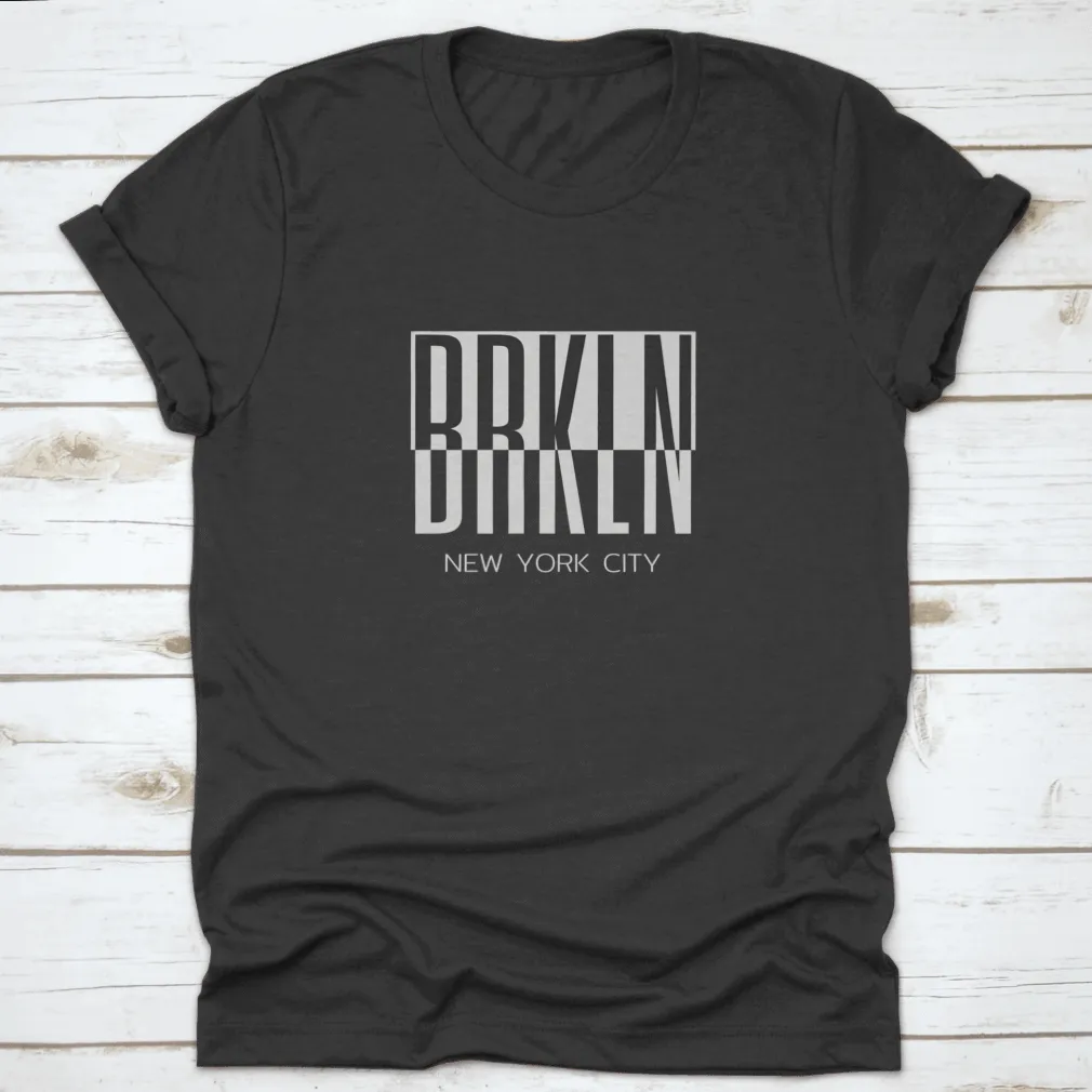Vector Illustration On A Theme Of New York City, Brooklyn, Typography