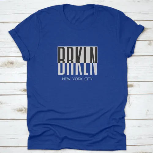 Vector Illustration On A Theme Of New York City, Brooklyn, Typography