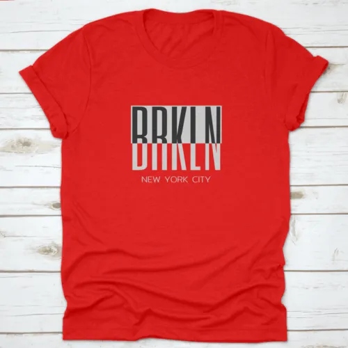 Vector Illustration On A Theme Of New York City, Brooklyn, Typography