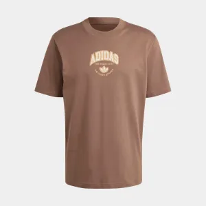 VRCT Mens Short Sleeve Shirt (Brown/White)