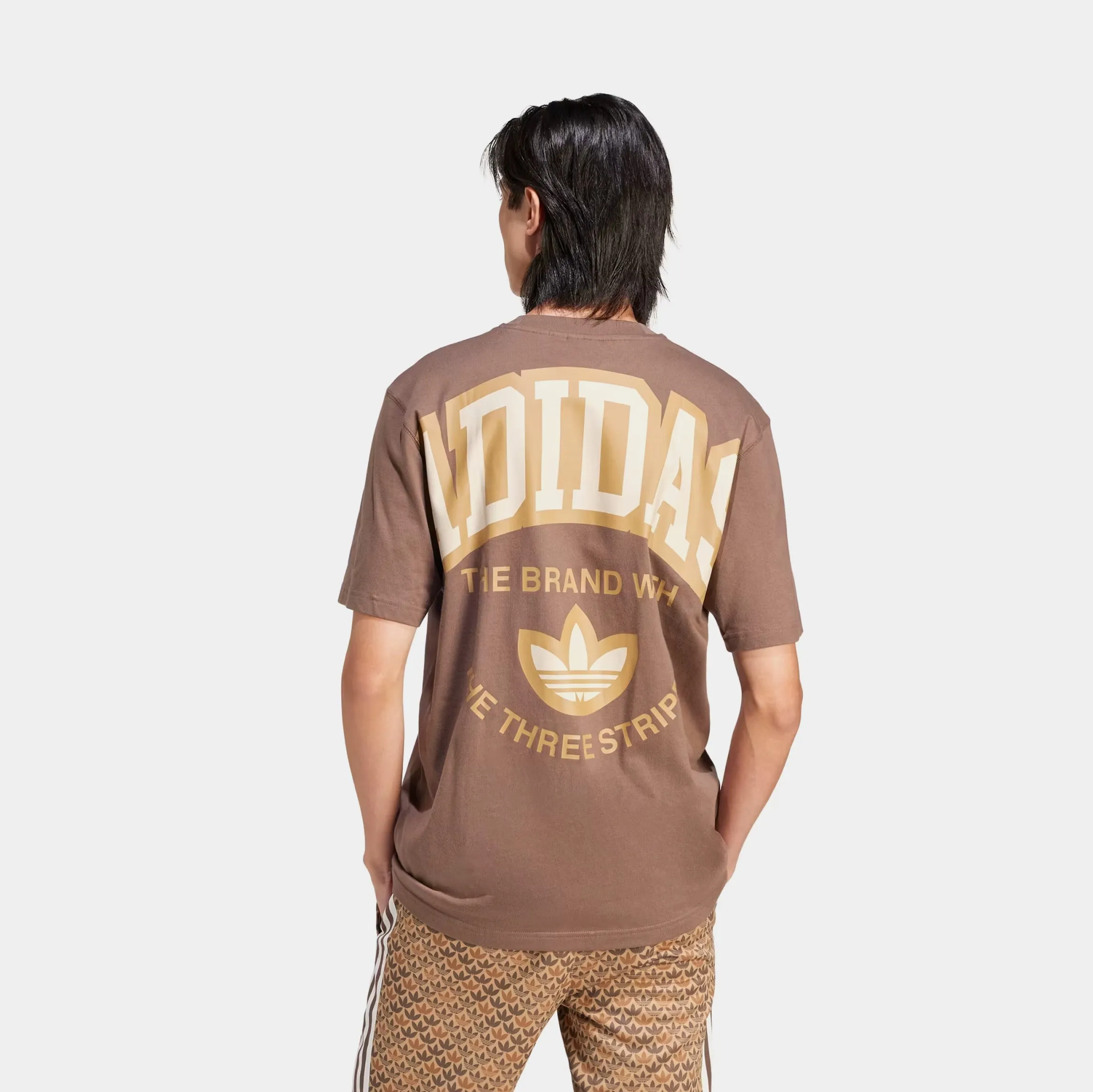 VRCT Mens Short Sleeve Shirt (Brown/White)