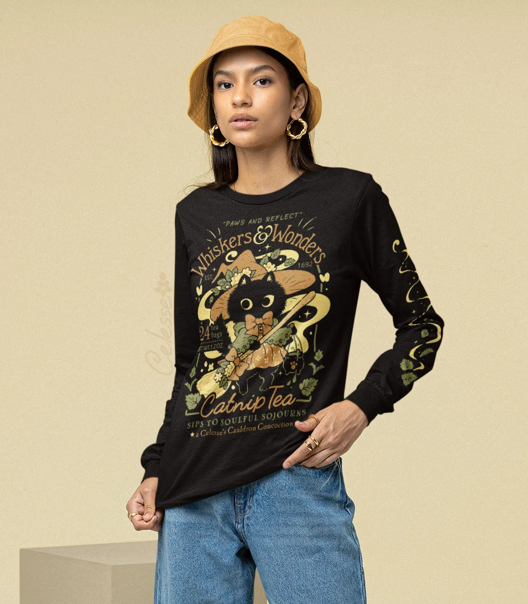 Whiskers & Wonders Catnip Tea Long Sleeve Shirt