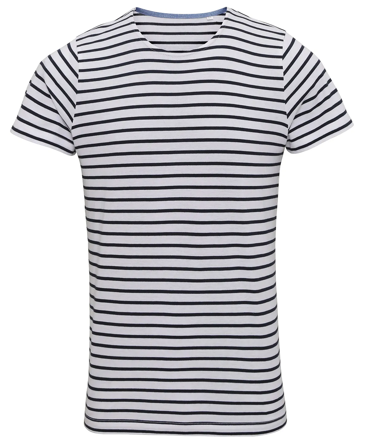 White/Navy - Men's Marinière coastal short sleeve tee