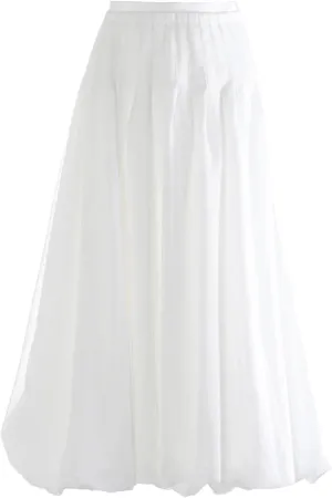 Women's Patchwork Fold Skirt, Casual High Waist Loose Fit Design