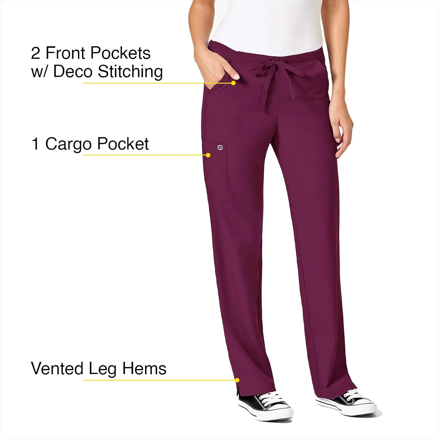 WonderWink Petite Women's Drawstring Pant