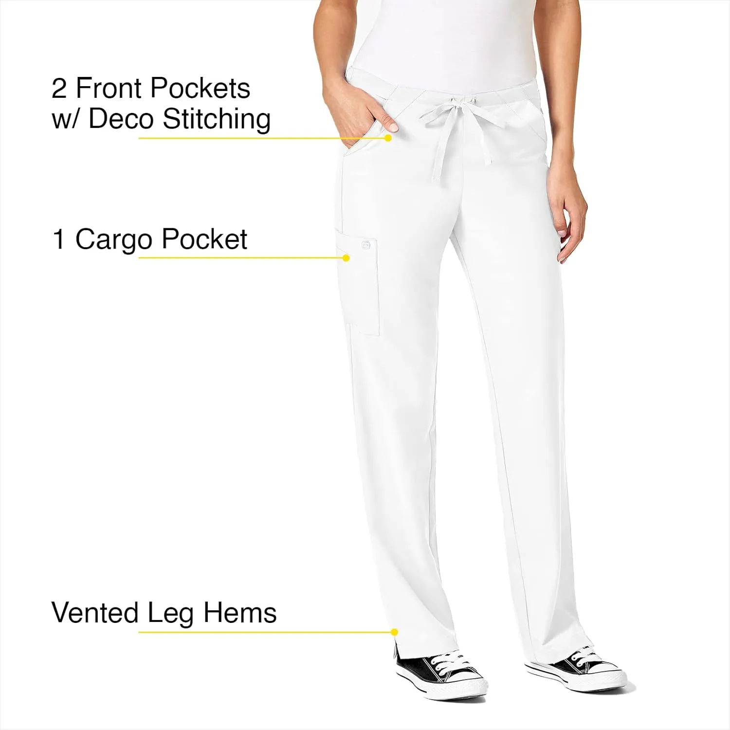 WonderWink Petite Women's Drawstring Pant