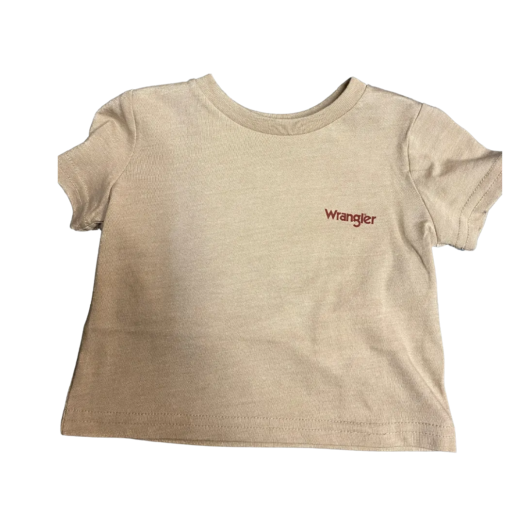 Wrangler Kid's Bison Sunset Tan Tee Shirt