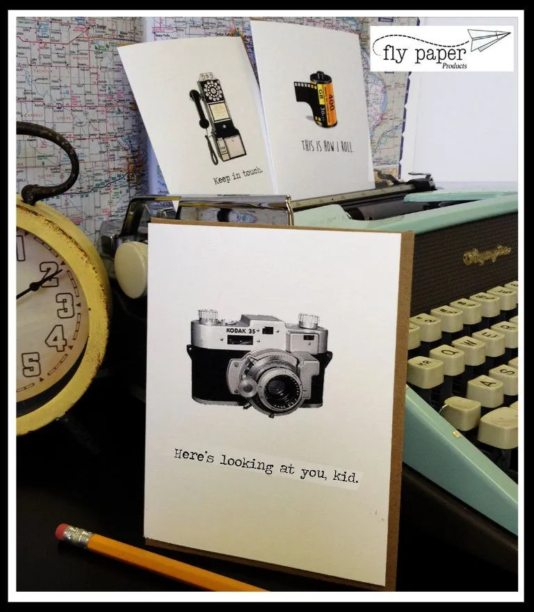 Write more. Text less. Classic Linen Series Greeting Card- Blank Inside
