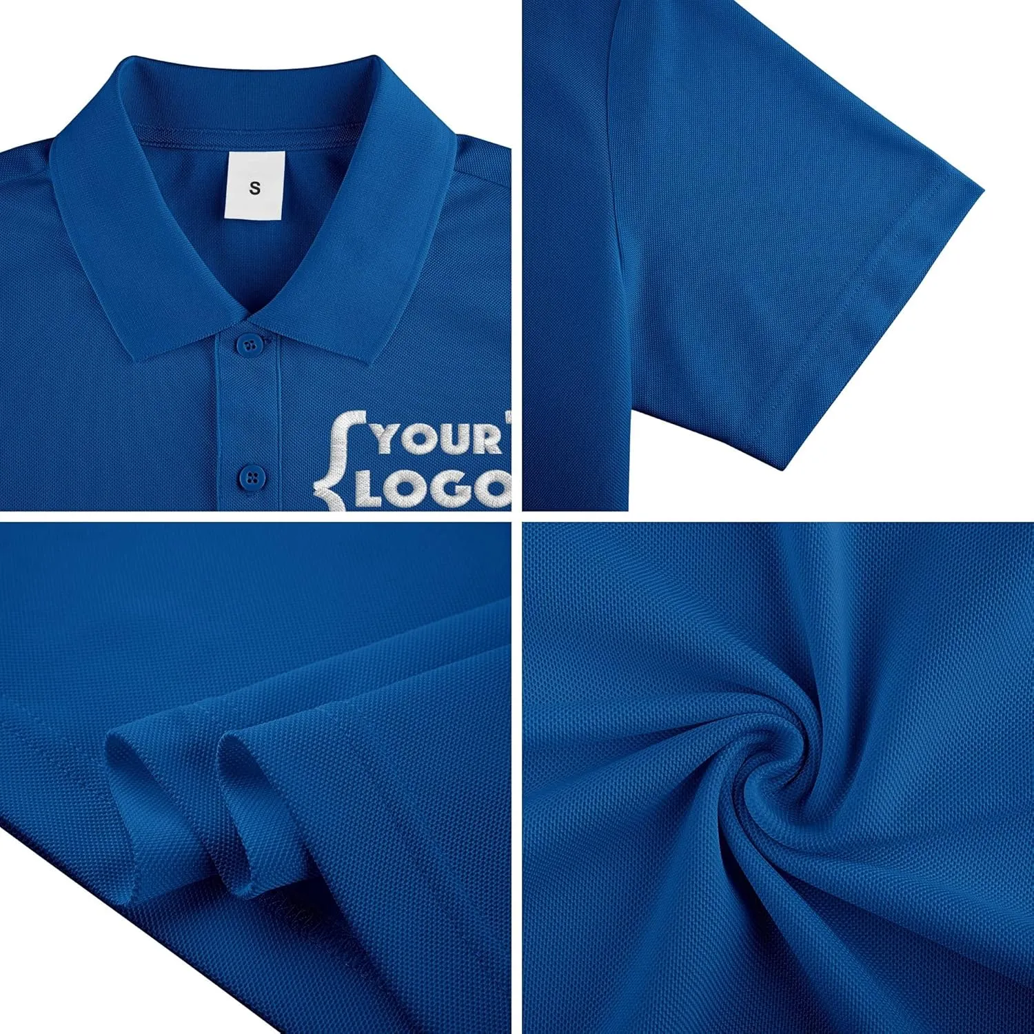 Xiovio Customize Custom Men's Polo Shirts Golf Jersey Tees | FrontBack Print, Embroidery Personalized with Text & Logo