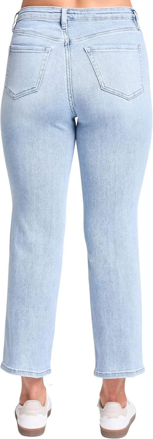 YMI Women's Luxe High Rise Vintage Stretch Straight Leg Jeans, P027160