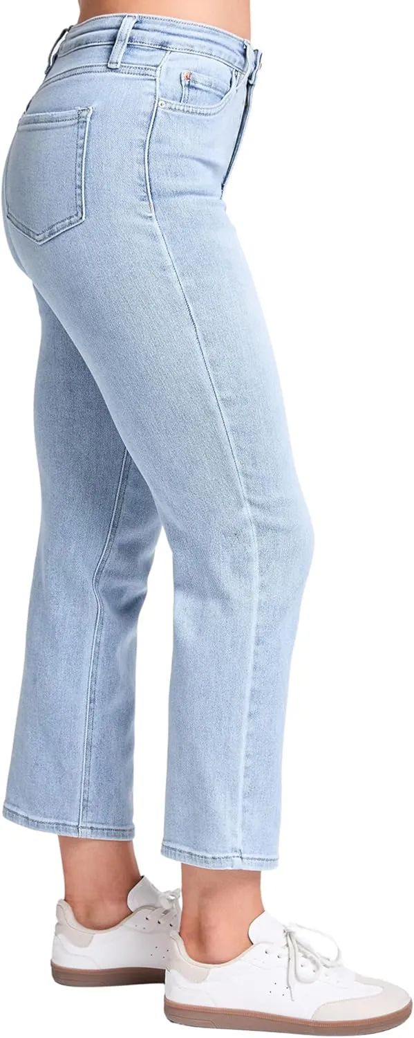 YMI Women's Luxe High Rise Vintage Stretch Straight Leg Jeans, P027160