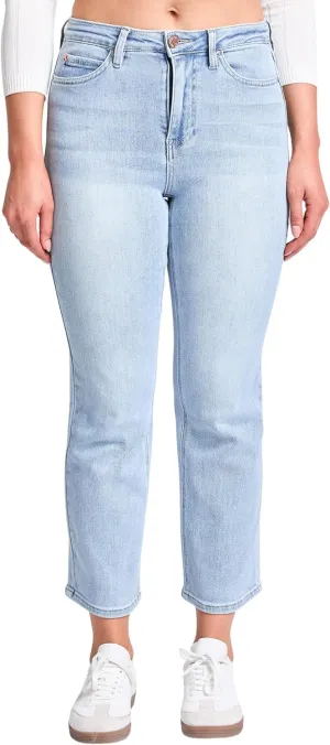 YMI Women's Luxe High Rise Vintage Stretch Straight Leg Jeans, P027160